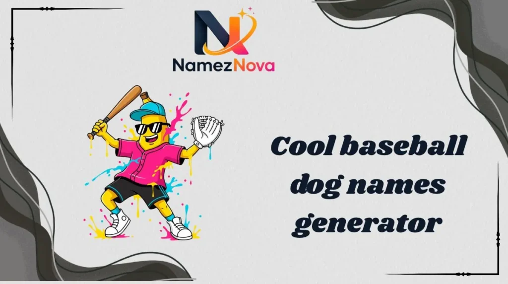 Cool baseball dog names generator